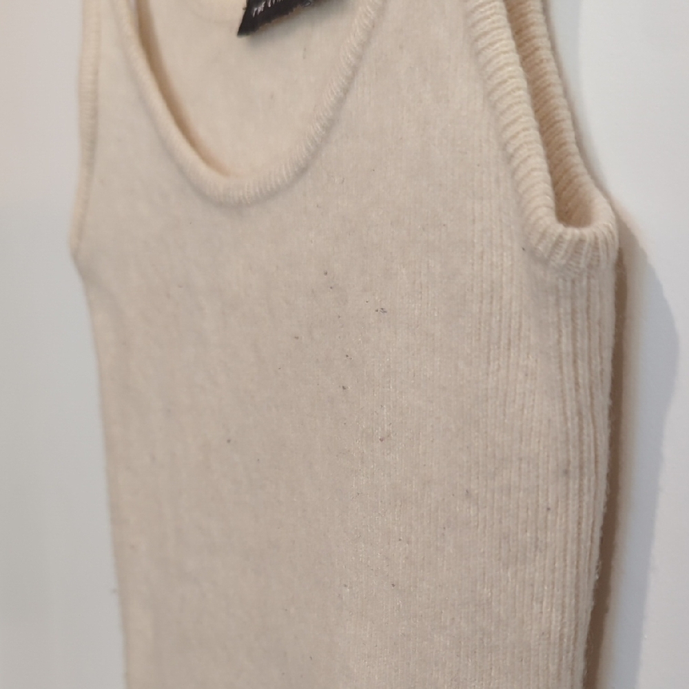 Vintage The Limited Ivory Cashmere Ribbed Knit Tank Top - Picture 5 of 9